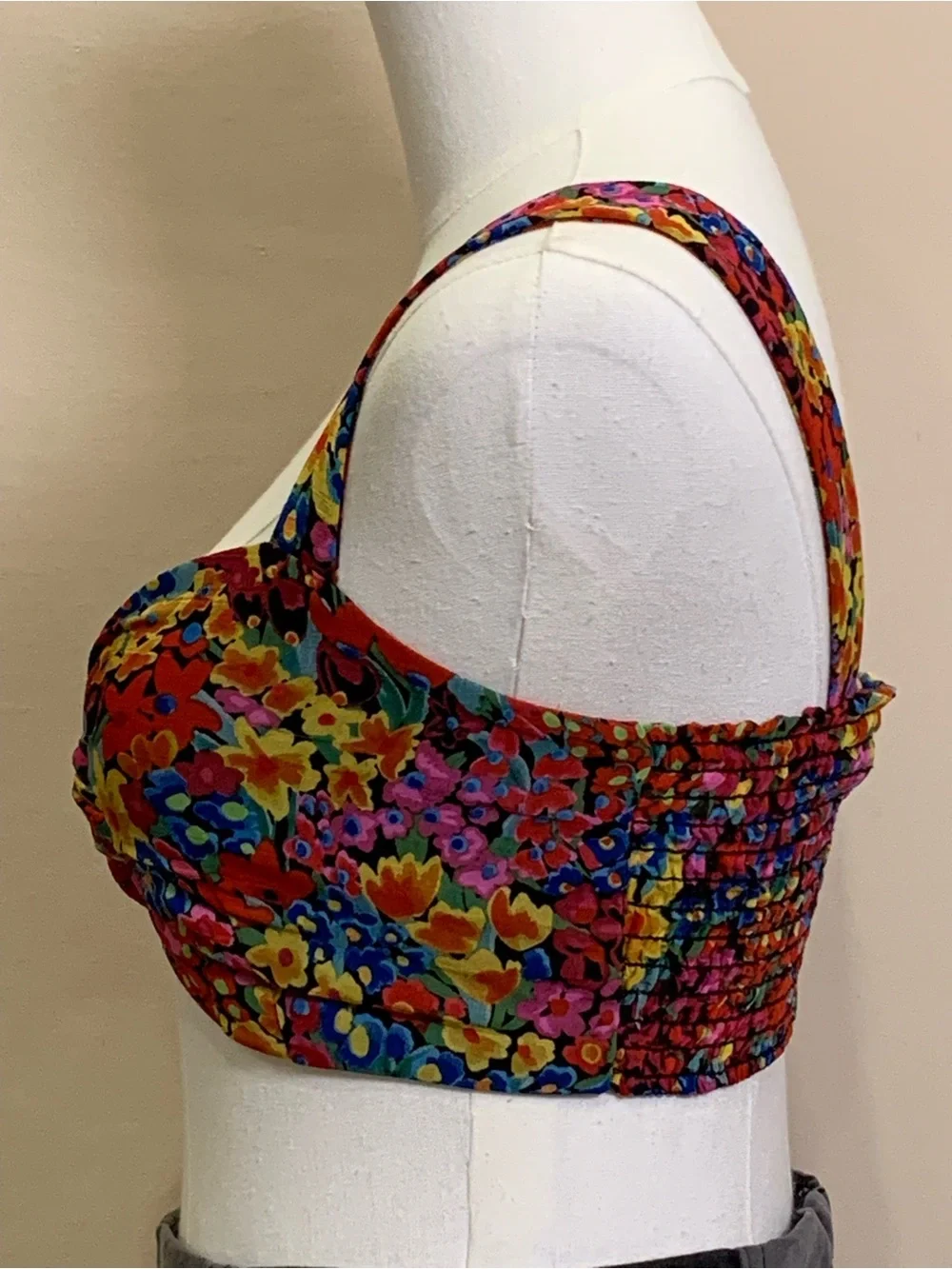 Show Me Your Mumu Floral Bralette Top, Size S